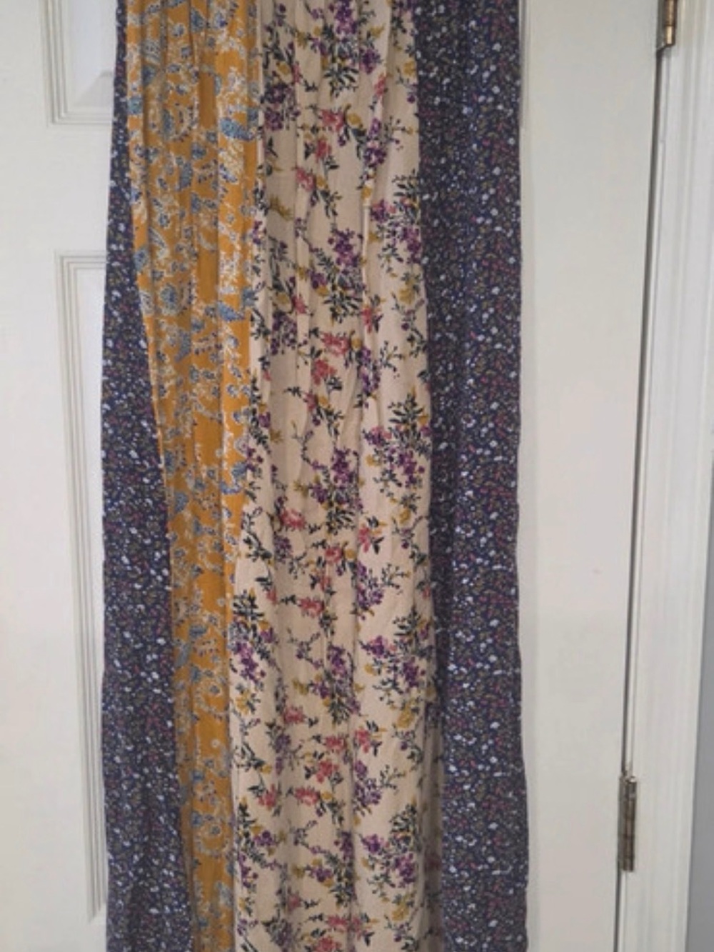 NATURAL LIFE Boho Patchwork Maxi Skirt - Purple, Mustard, Cream - Picture 2 of 3